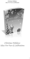 Thumbnail Christmas Holidays: Ideas For Fun and Celebrations! Thumbnail Christmas Holidays: Ideas For Fun and Celebrations!
