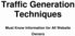 Thumbnail Traffic Generation Techniques! Thumbnail Traffic Generation Techniques!