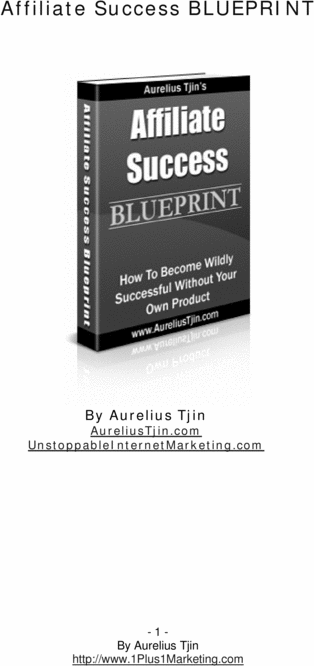 Product picture Affiliate Success Blueprint