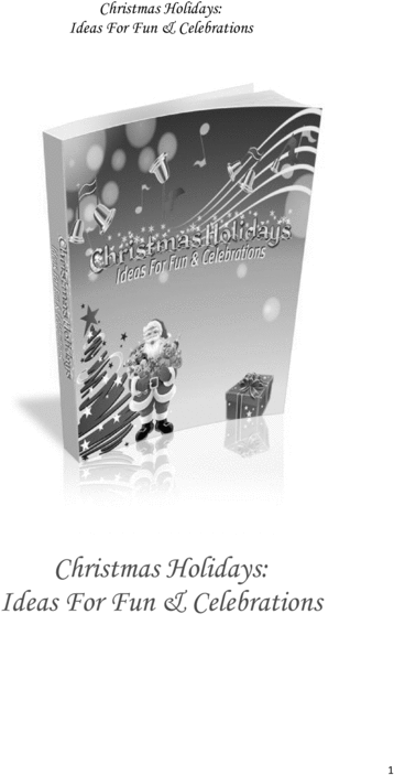 Product picture Christmas Holidays: Ideas For Fun and Celebrations!