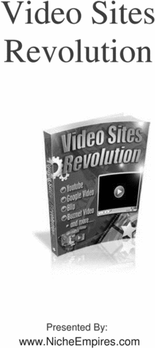 Product picture Video Sites Revolution