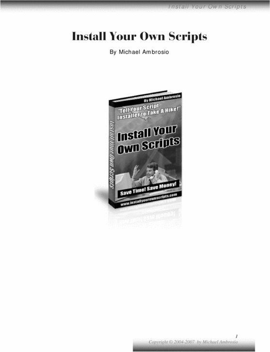 Product picture Install Your Own Scripts